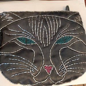 Beaded satin purse / bag